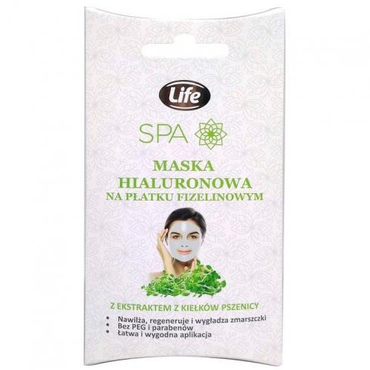 Life  -  Life SPA Maska Hialuronowa na patku fizelinowym z ekstraktem z kiełków pszenicy  